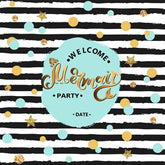Painted Mermaid Party For Little Girl Photography Backdrop J-0381 Shopbackdrop